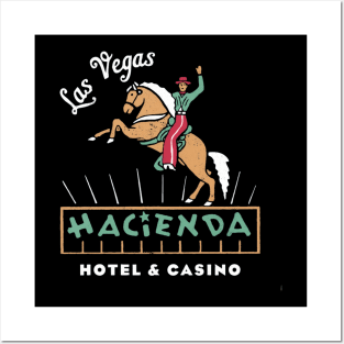 Hacienda Hotel Casino Vintage Retro Las Vegas Posters and Art